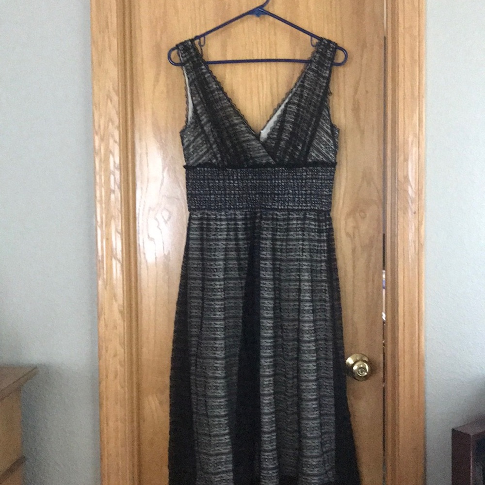 Black fully lined lace dress by Adrianna Papell